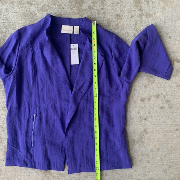 Chico’s Purple Moto Jacket - Picture 7 of 13